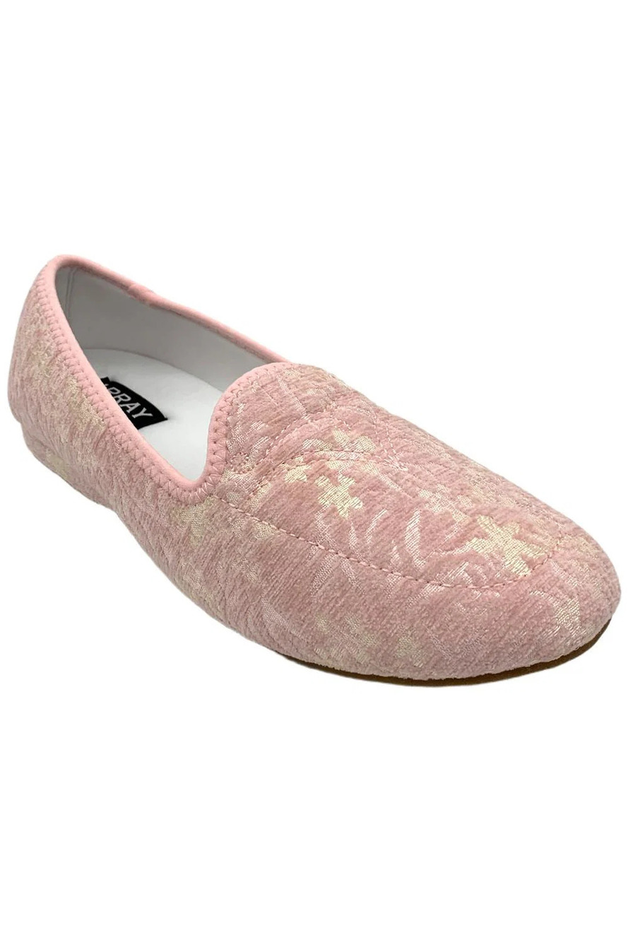 ARRAY Women's Mabel Flats Pink/Cream/Floral - Wide